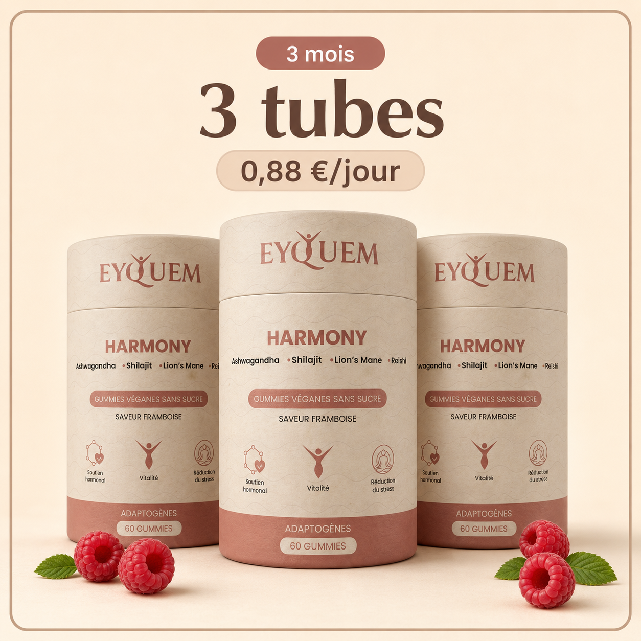 Harmony – Gummies pour l’équilibre hormonal