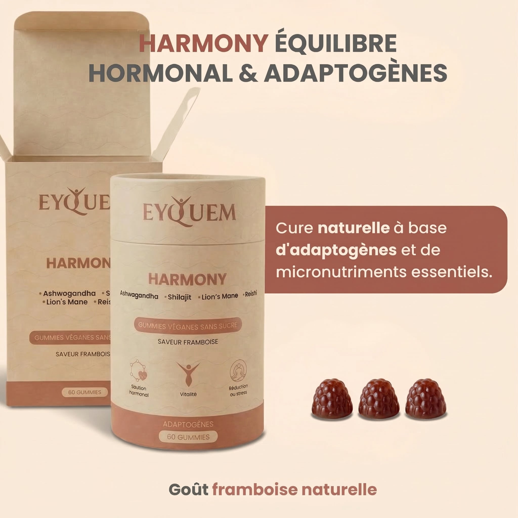 Harmony – Gummies pour l’équilibre hormonal